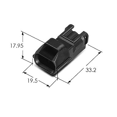 Wire To Wire Electrical Cable Connectors , Car Electrical Connectors MG681373